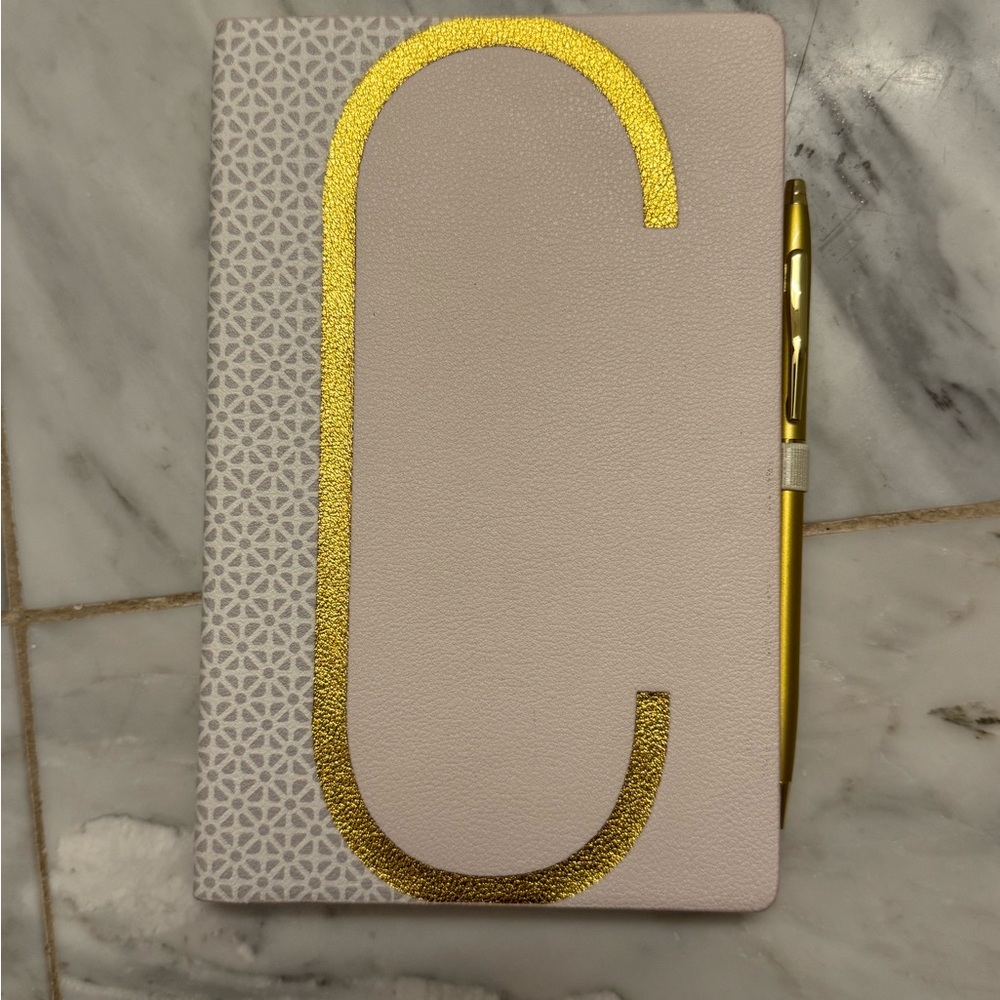 Anthropologie C notebook with Pen